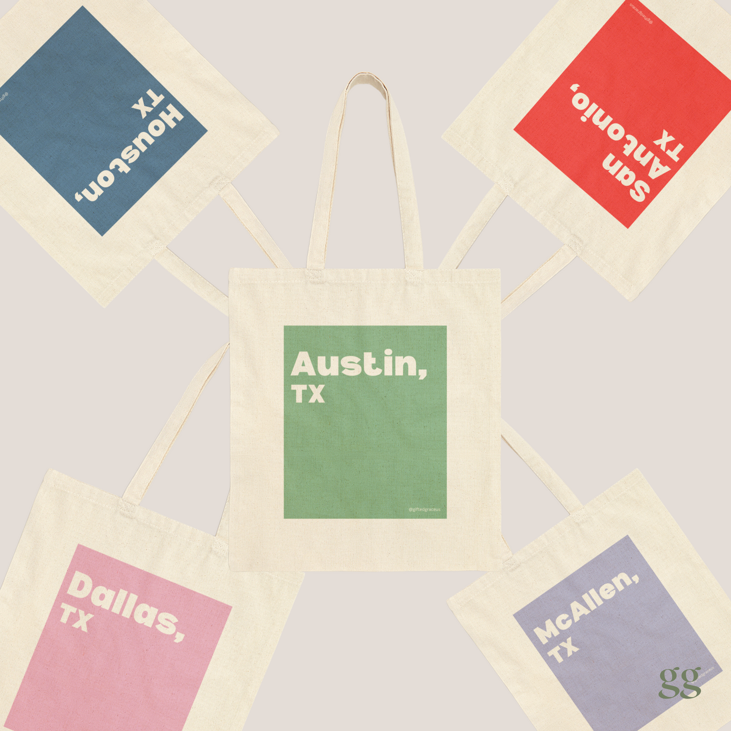 Texan Heart Tote Bag - Austin