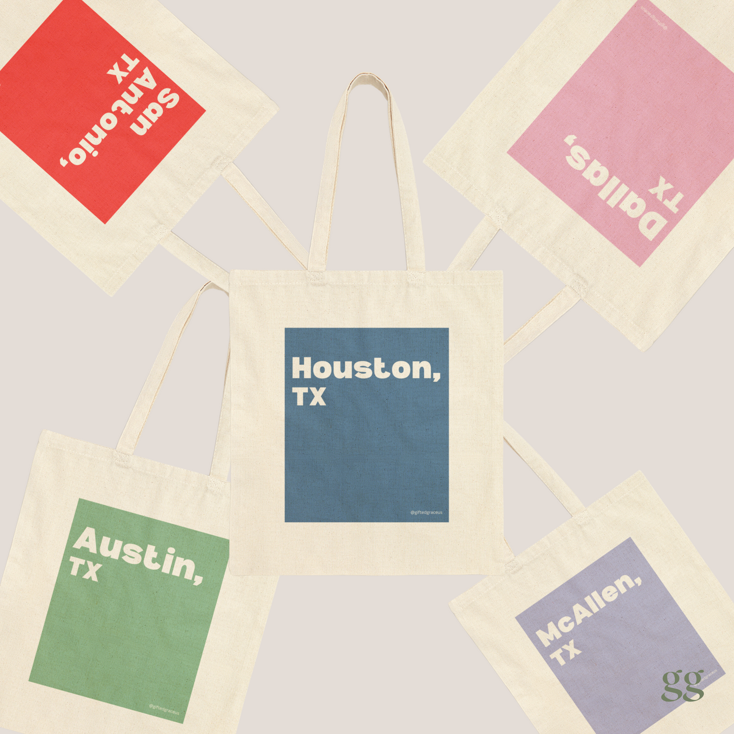 Texan Heart Tote Bag - Houston