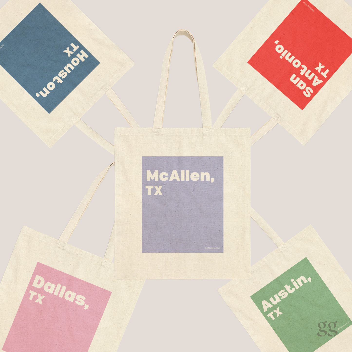 Texan Heart Tote Bag - McAllen